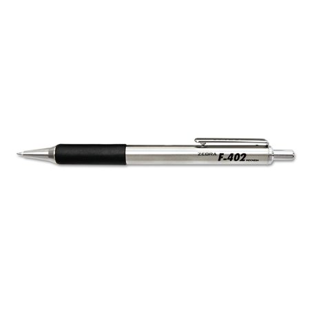 ZEBRA PEN Ballpoint Pen, Retractable, Fine, Black, PK2 29212